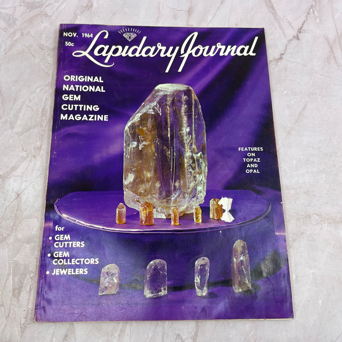 Topaz and Opal Features - Lapidary Journal Magazine - Nov 1964 M22