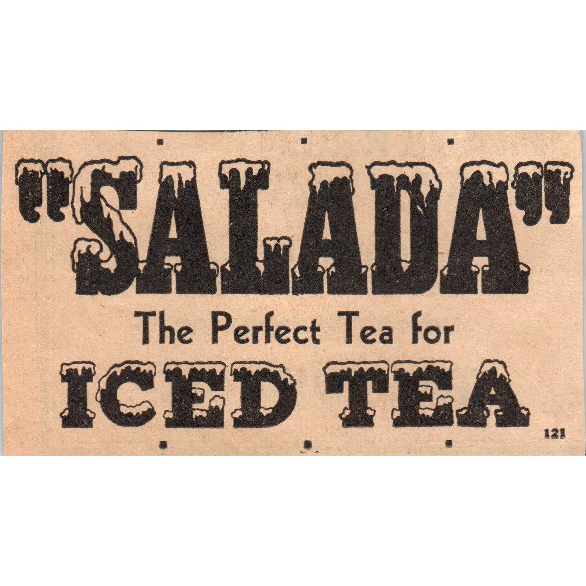 Salada for Iced Tea 1935 Minneapolis Journal Advertisement AE7-H2