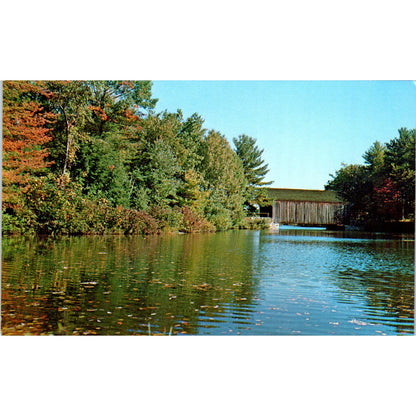 Old Sturbridge Village Dummerston VT Vintage Covered Bridge Postcard PC11