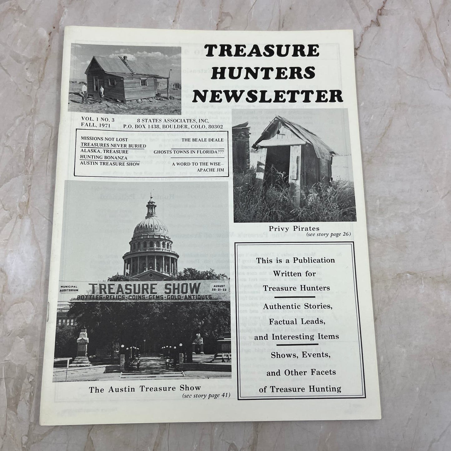 1971 Fall - Treasure Hunters Newsletter - Ghost Towns in Florida M19
