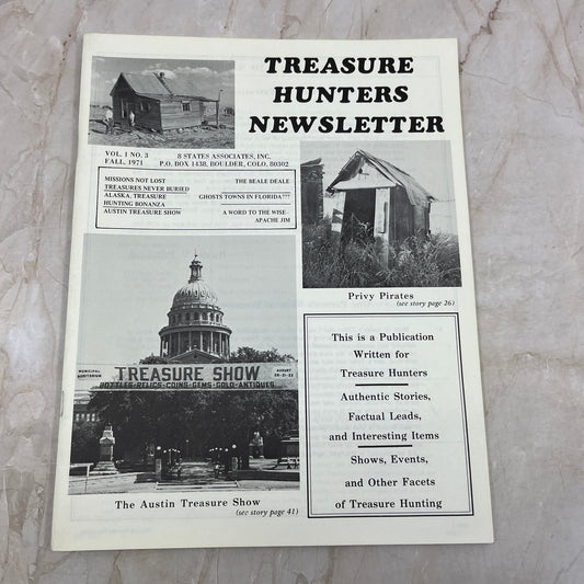 1971 Fall - Treasure Hunters Newsletter - Ghost Towns in Florida M19