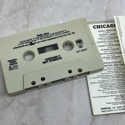 Chicago Hot Streets Columbia Records Cassette Tape Ti5-CT2