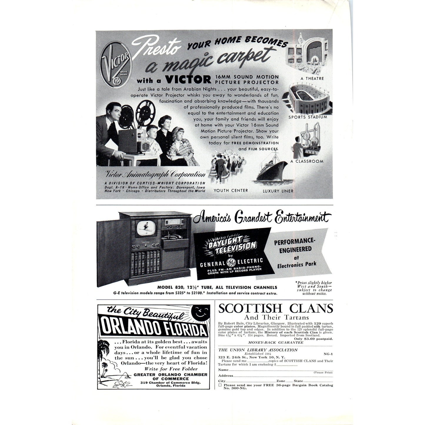 Du Mont Meadowbrook Alice in Wonderland Television TV Teleset - Magazine Ad D20