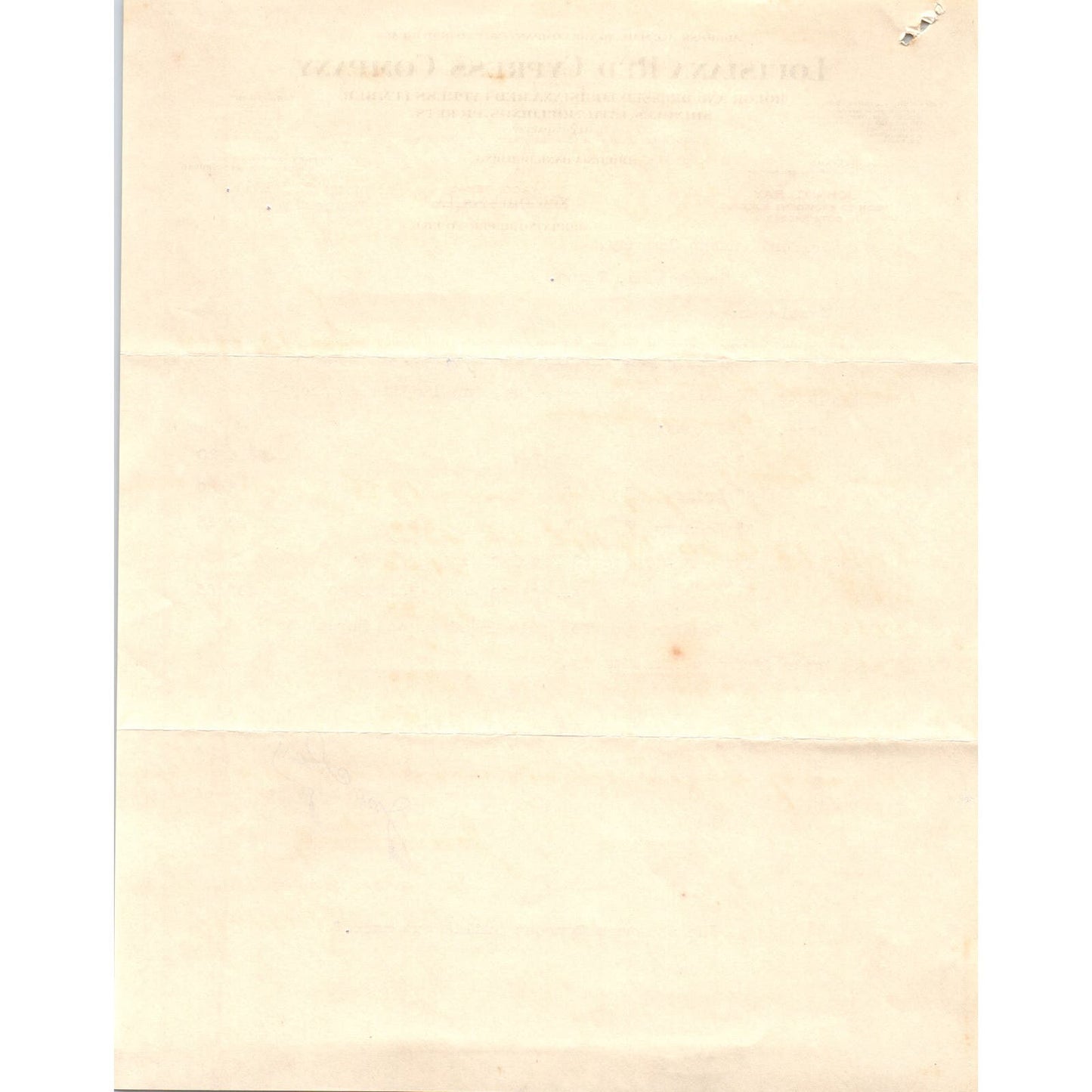 1911 Louisiana Red Cypress Company Lumber New Orleans Billhead Letterhead D17