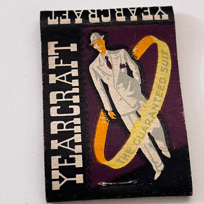 Yearcraft Guaranteed Clothes Stamford CT Vintage Matchbook Cover TB6-MB1-7