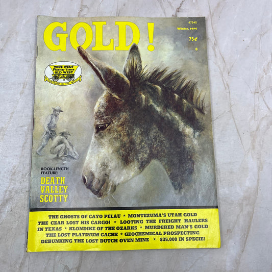 1974 Winter - Gold! Magazine - Treasure Hunting Metal Detecting Prospecting M13