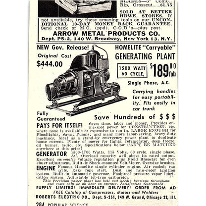Foley Lawnmower Sharpener - Foley Mfg Co Minneapolis MN 1955 Ad AF9-M1