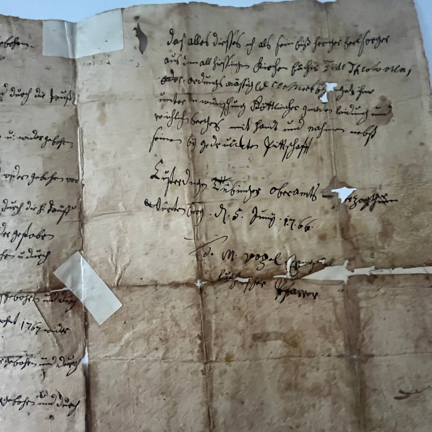 Johann Georg Wittlinger & Anna Maria Beringer c1760 German Family Record V36-2