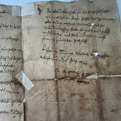 Johann Georg Wittlinger & Anna Maria Beringer c1760 German Family Record V36-2