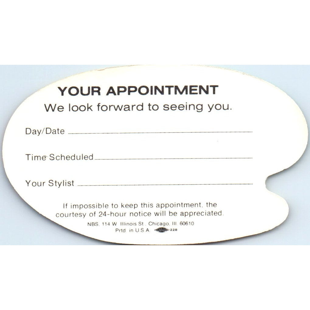 Geraldine's Hair Styling Digby Nova Scotia Vintage Business Card SD8-B11