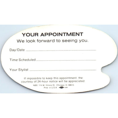 Geraldine's Hair Styling Digby Nova Scotia Vintage Business Card SD8-B11