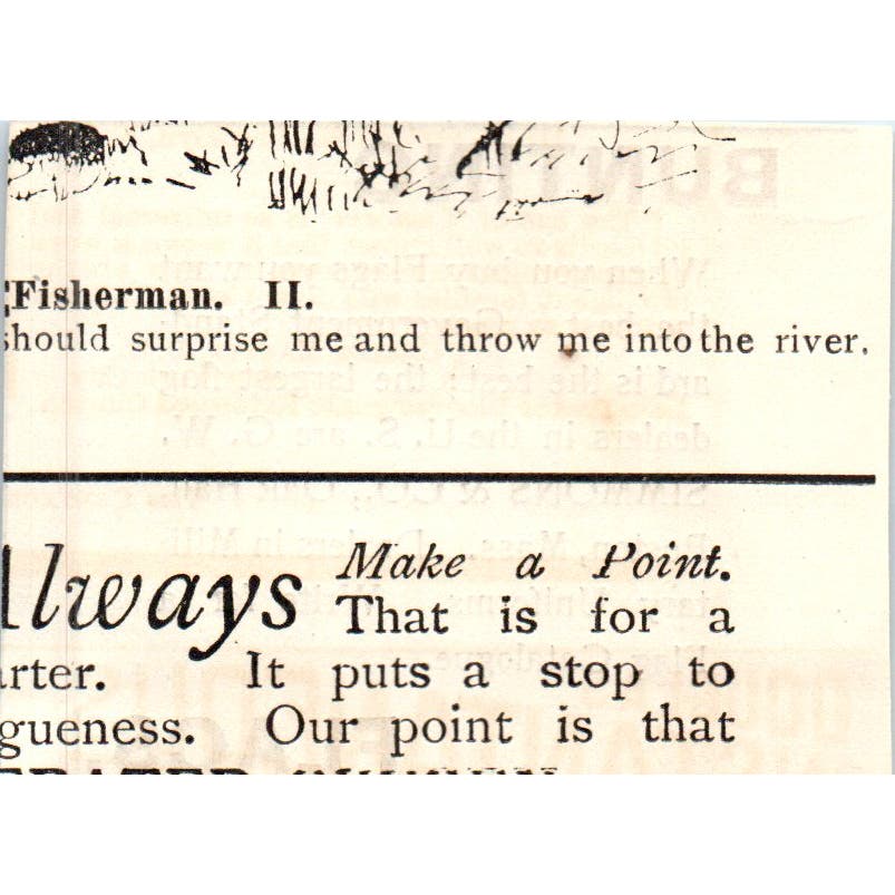 Bunting Flags G.W. Simons & Co Boston MA c1890 Victorian Ad AE8-CH9