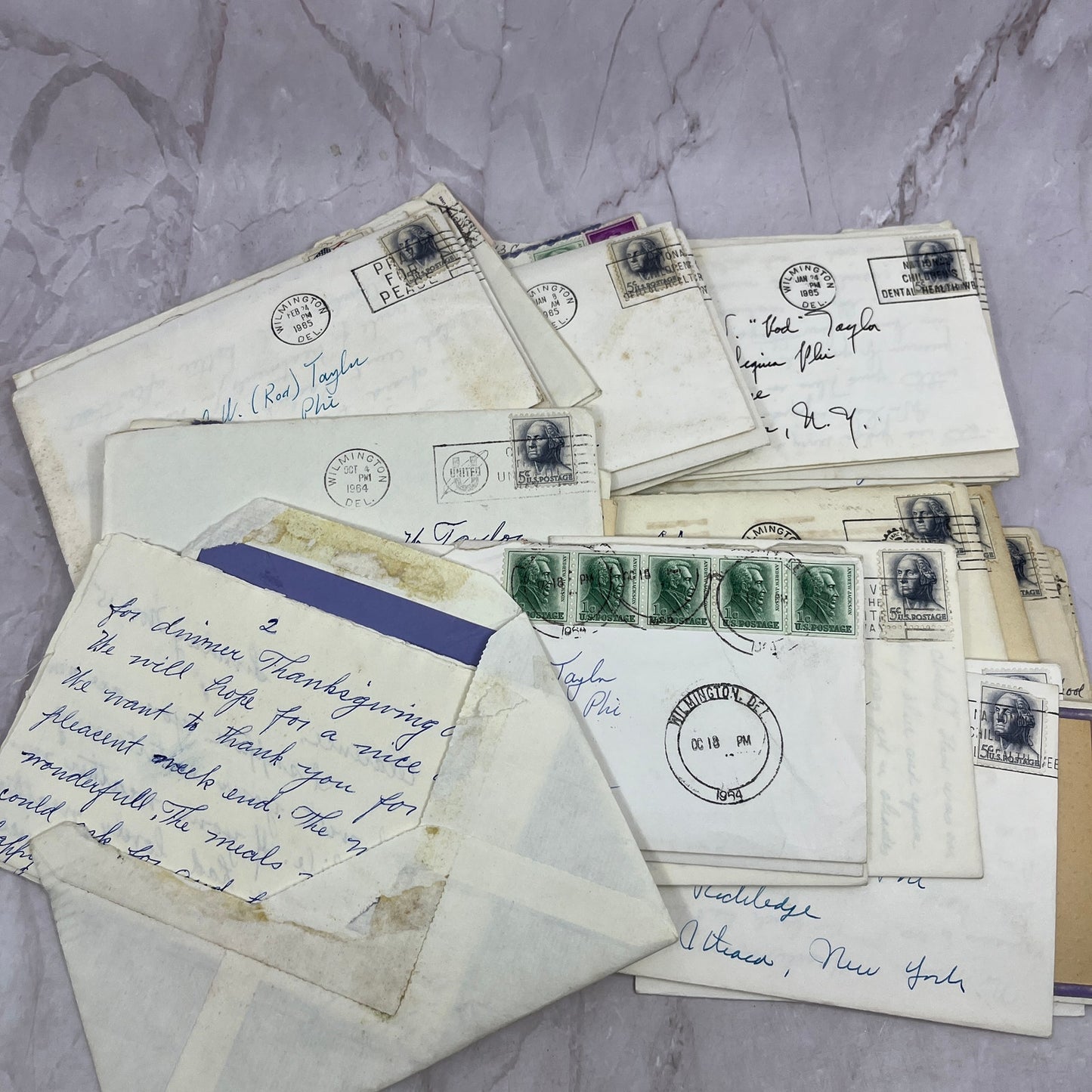 1960-80s Huge Lot Letters Correspondence Ephemera C.W. Rod Taylor Ithaca NY TJ5
