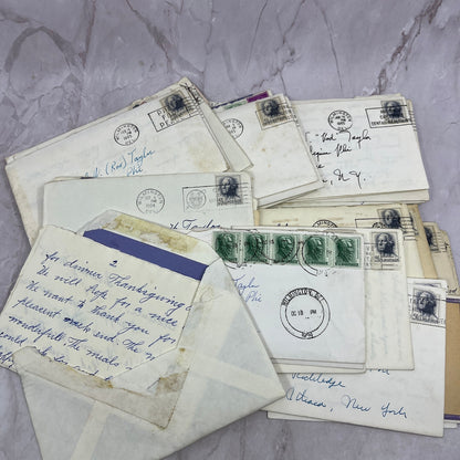 1960-80s Huge Lot Letters Correspondence Ephemera C.W. Rod Taylor Ithaca NY TJ5