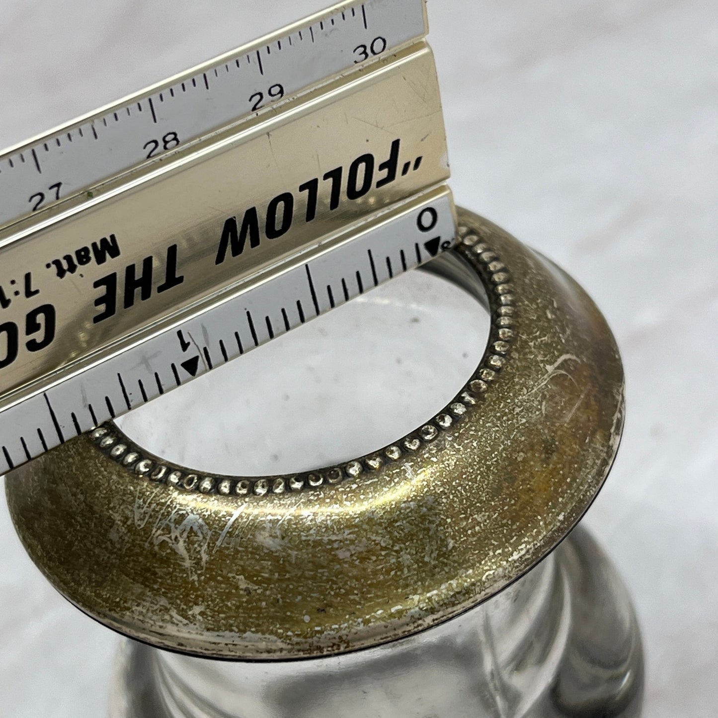Vintage Sterling Silver And Glass Frank Whiting Toothpick Holder TL3
