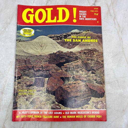 1975 Fall - Gold! Magazine - Treasure Hunting Metal Detecting Prospecting M13