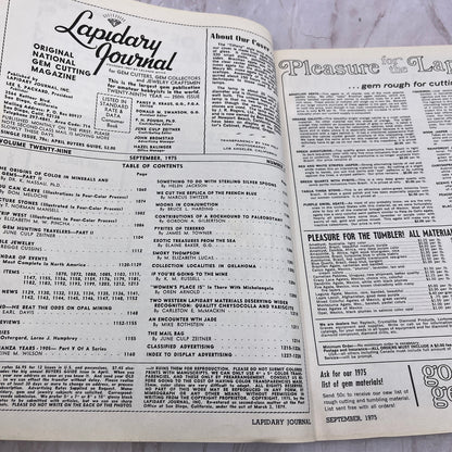 Agate Tiffany Style Lamp - Lapidary Journal Magazine - Sep 1975 M24