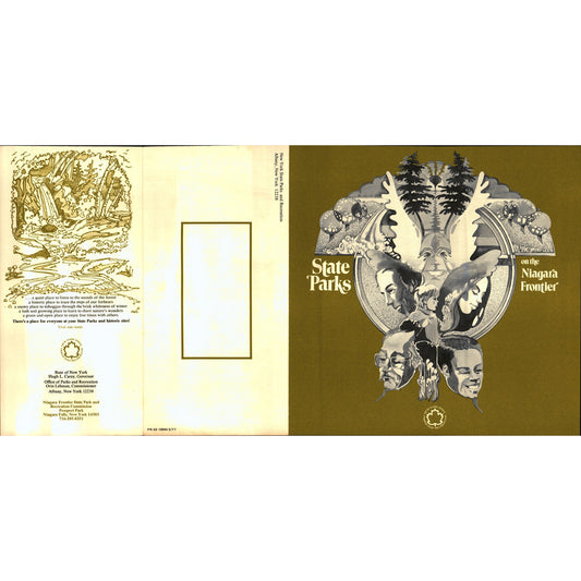 1977 State Parks on the Niagara Frontier Fold Out Travel Guide V1-1