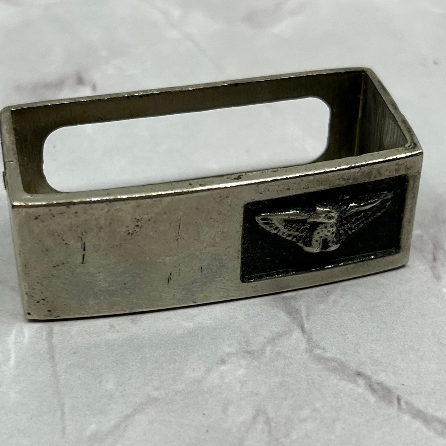 Vintage Metal Eagle Belt Keeper SC1