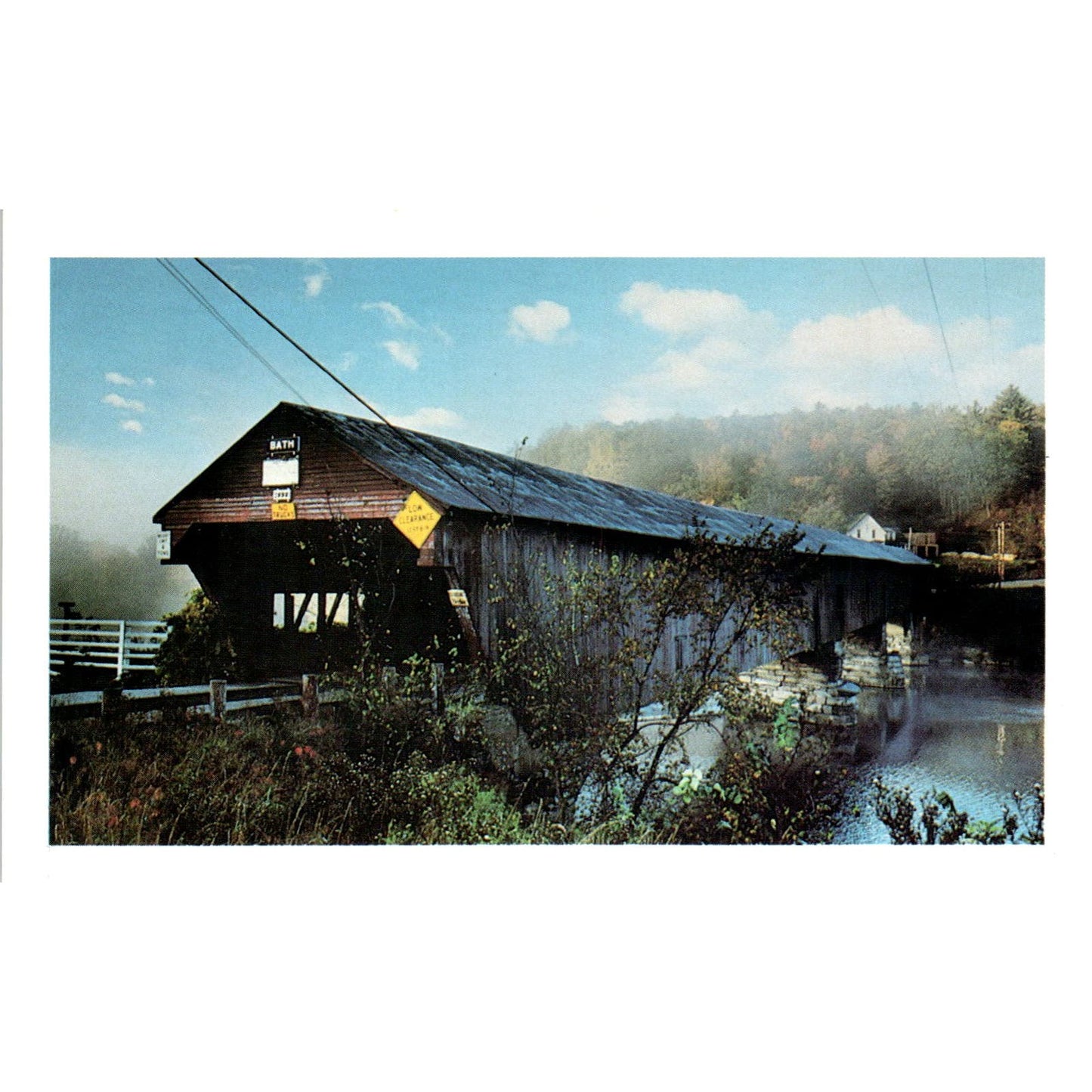 Ash Hill Farm Lisbon NH Covered Bridge Postcard PC4