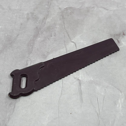 Vintage Red Maroon Cranberry Celluloid 2.5" Toy Saw Accessory SB7