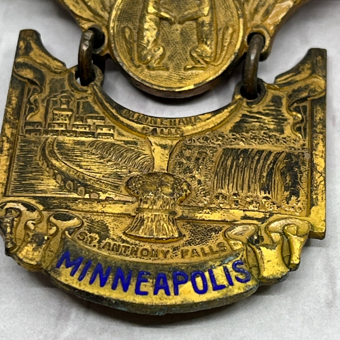 c1900 Minneapolis Political Convention Pinback Button A.G. Kressin Milwaukee SC1