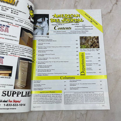2018 April American Bee Journal Magazine Bees Beekeeping Honey M8