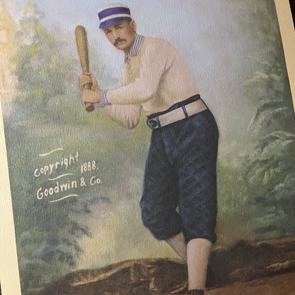 Stovey Left Field Athletics Old Judge Century of Baseball 1987 Poster V14-1