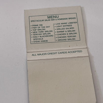 Dakota Restaurant Pittsfield MA, Avon CT Vintage Matchbook Cover TB6-MB1-9