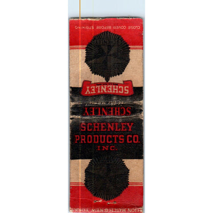 Schenley Products Co Inc NY Vintage Matchbook Cover SF4-Y2