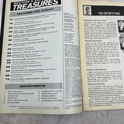 1987 Aug - Western & Eastern Treasures Magazine - Treasure Hunting Gold M12