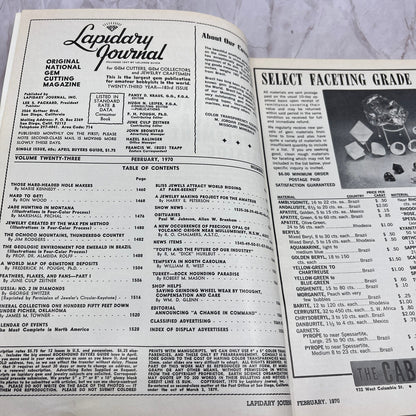 Giant 30 Inch Amethyst Cluster Brazil - Lapidary Journal Magazine - Feb 1970 M27