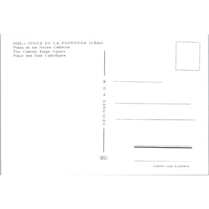 Puerto De Santa Maria Paseo Del Parque Calderon Vintage Postcard PD1