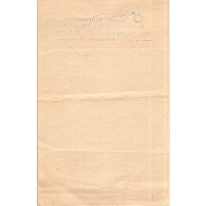 1960s Peter Ehrenreich Porcelain Aarhus Receipt Letterhead AF7-E10