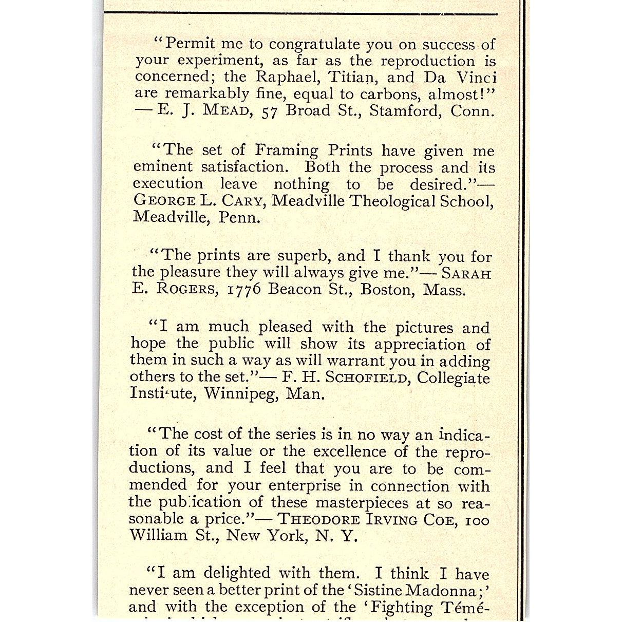 I.P. Frink Picture Lighting 551 Pearl St. New York - 1908 Ad AF4-8