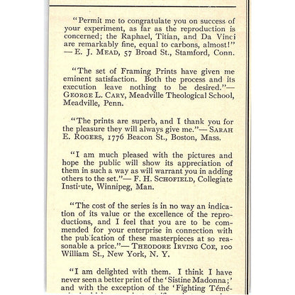 I.P. Frink Picture Lighting 551 Pearl St. New York - 1908 Ad AF4-8