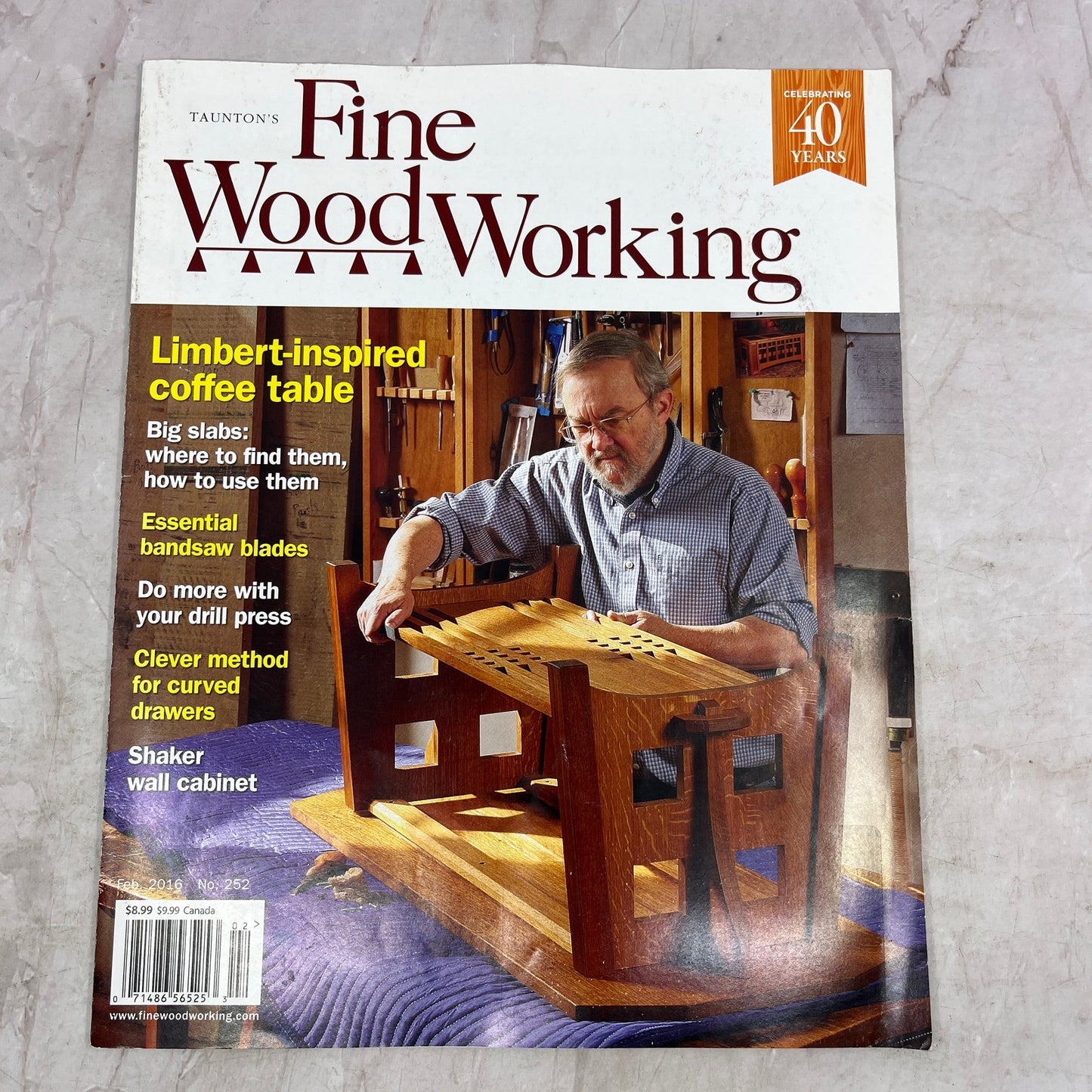 Limbert Inspired Coffee Table - Feb 2016 No 252 - Fine Woodworking Magazine M36