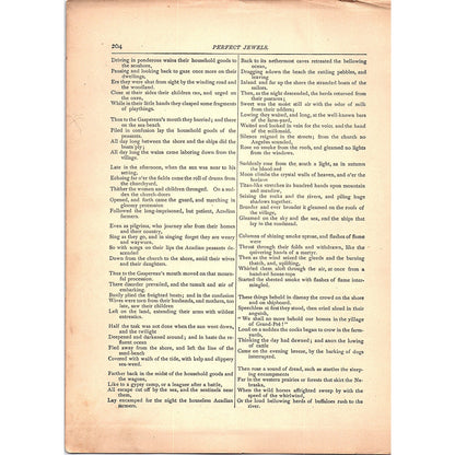 Exile of the Acadians - Henry Wadsworth Longfellow 3 Pages 1884 Poem TA5-CJ-4