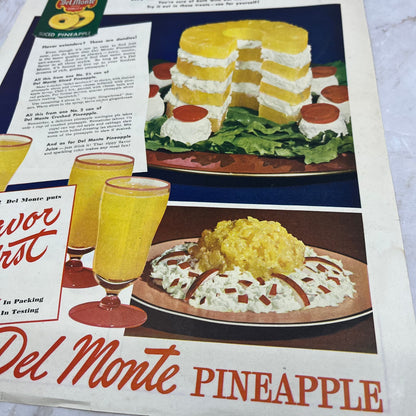 Del Monte Pineapple 4-Decker Salad Sandwich Recipe 10x13 Advertisement FL6-7