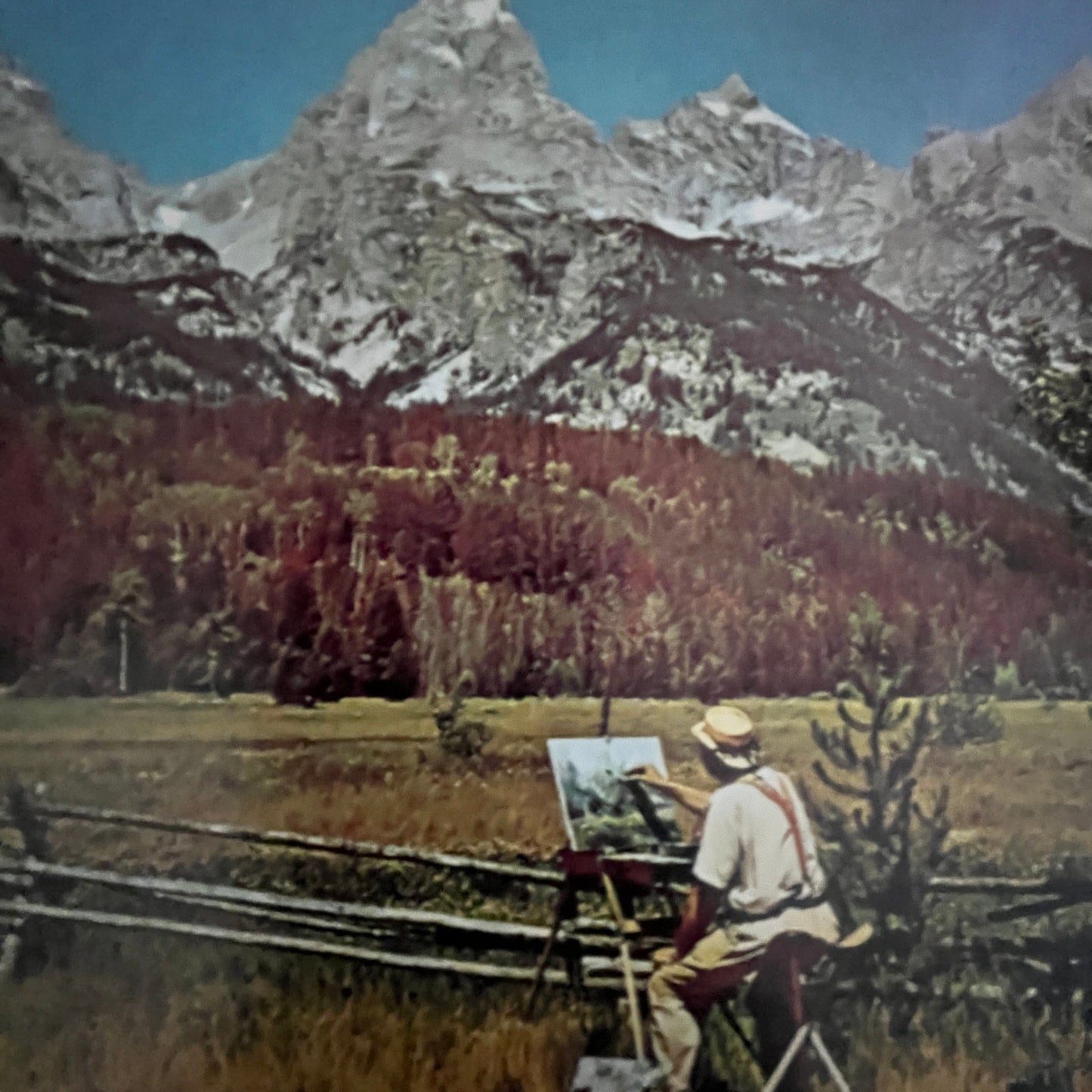 1 Kings 5:4 Rest on Every Side Jackson Hole Painter 7x7" Art Print V23