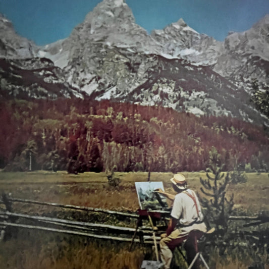 1 Kings 5:4 Rest on Every Side Jackson Hole Painter 7x7" Art Print V23