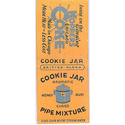 Cookie Jar Pipe Mixture Vintage Matchbook Cover SC7-Y8