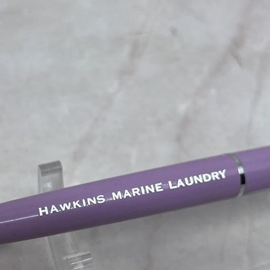 Hawkins Marine Laundry Purple Advertising Vintage Ballpoint Pen SB8-Y2