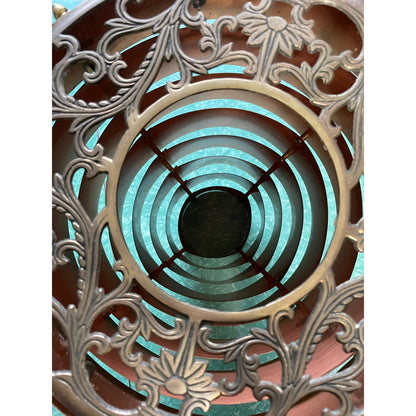 Original Frank Stone Art Hanging Light Fixture Copper Brutalist MCM Signed 14"