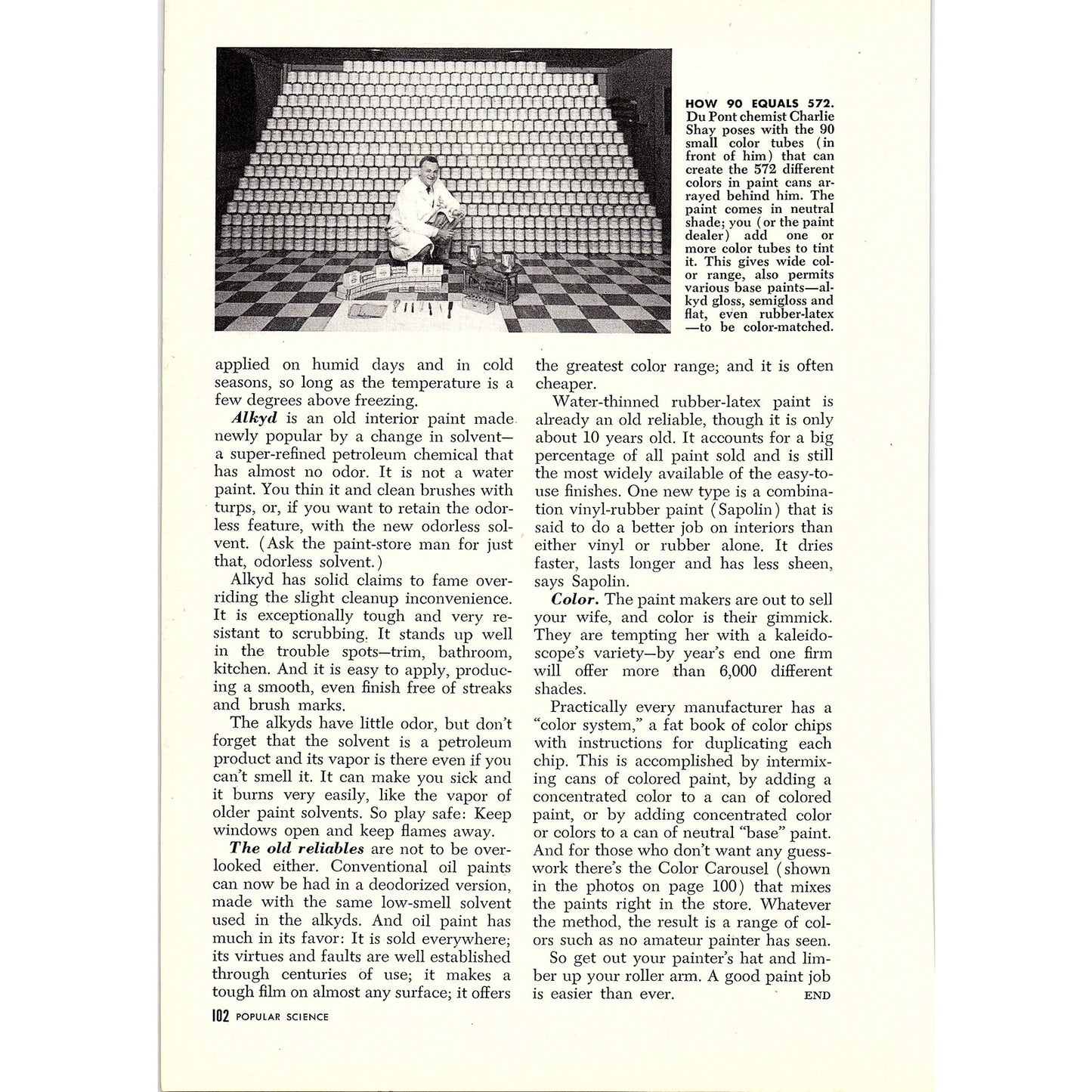 New Paints Give You Pro's Skill George H. Waltz Jr. 4-Page 1955 Article AG1-4