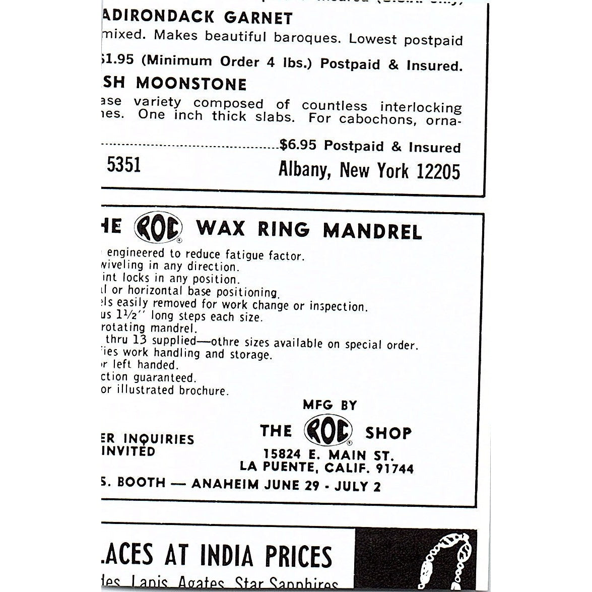 Raytech Industries Blue Blazer Diamond Blades Stafford Springs CT 1972 Ad AF8-M3
