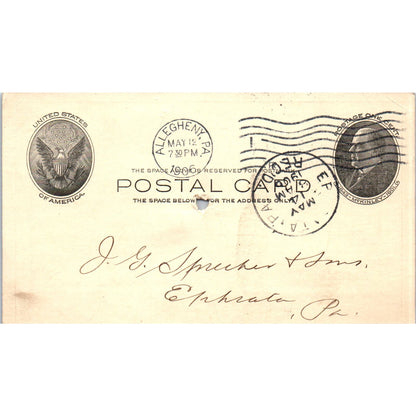 1906 T.H. Nevin Co Allegheny PA Paint Makers Payment Receipt Postal Card AE8