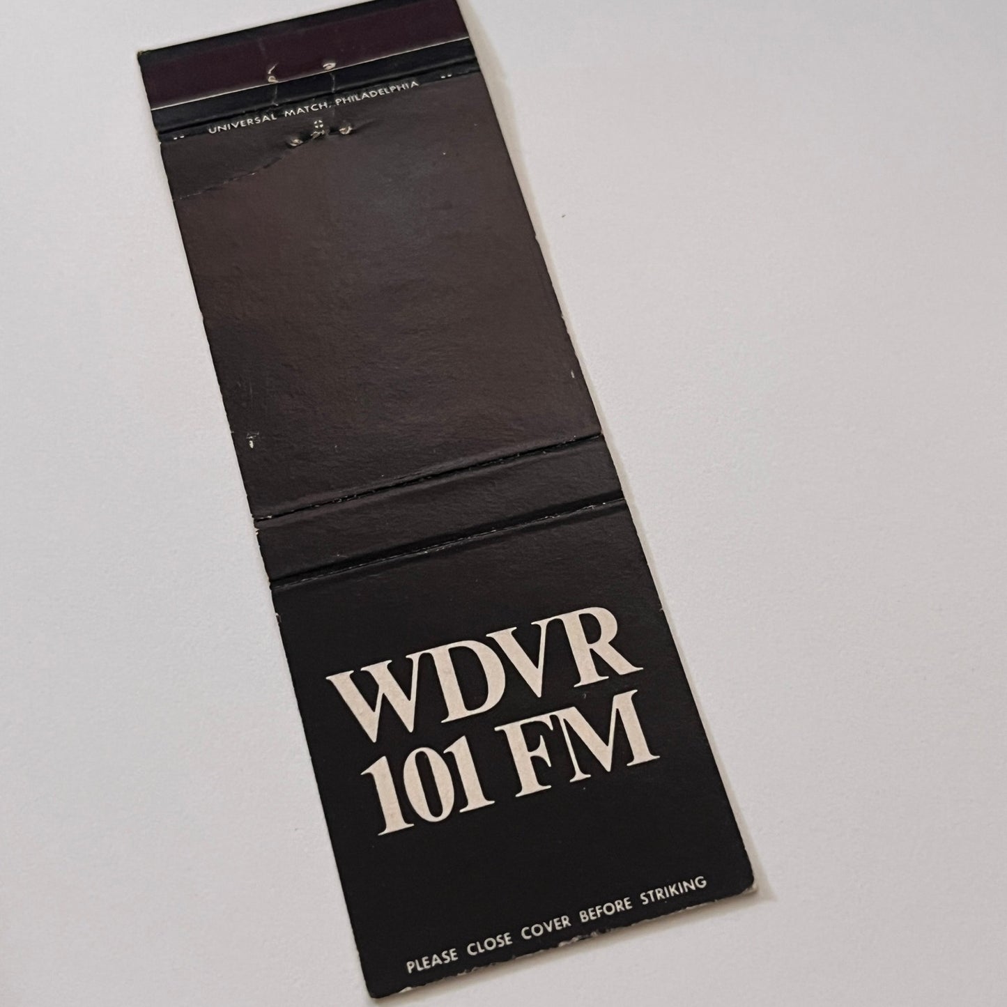 WDVT 101 FM Radio Vintage Matchbook Cover TB6-MB2-1