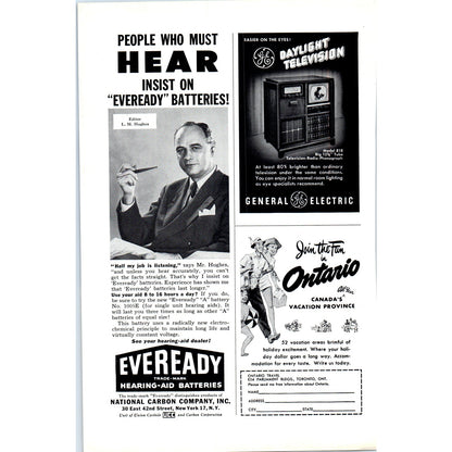 Admiral Magic Mirror Smart Set Television TV Teleset - Vintage Magazine Ad D20