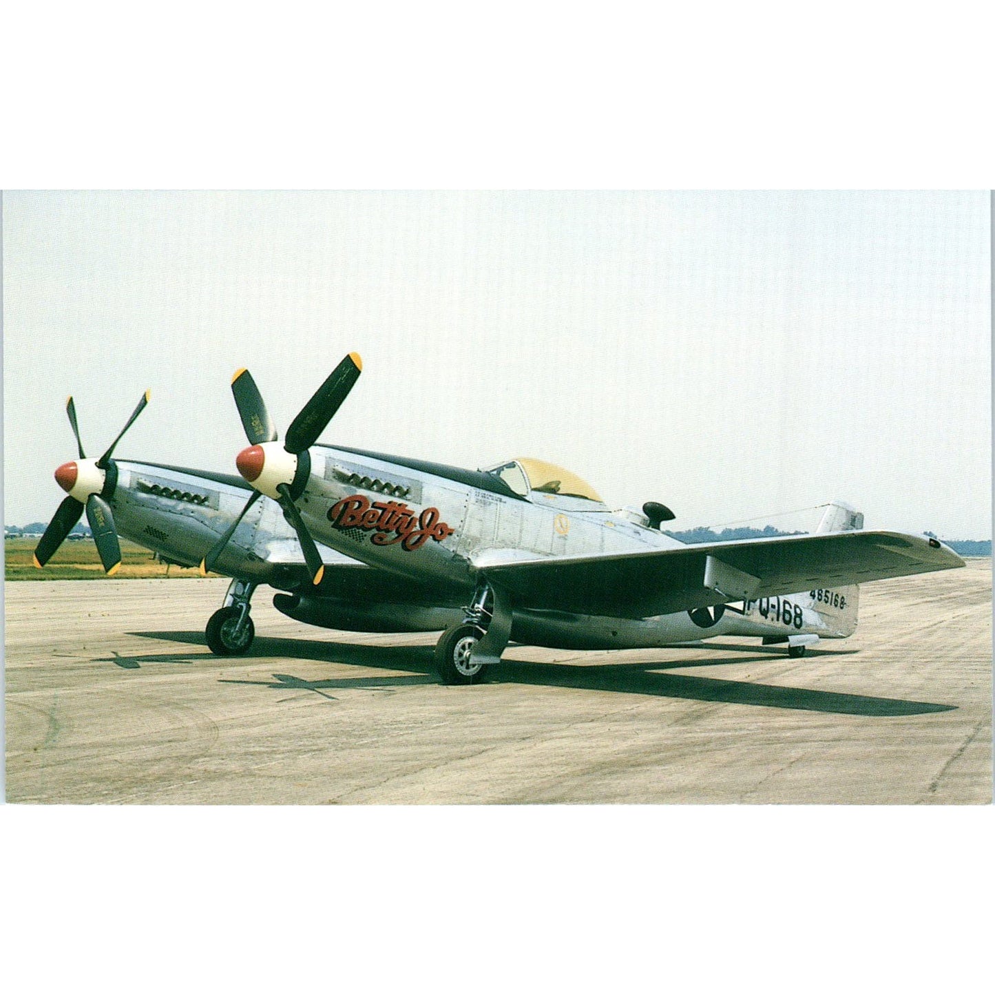 North American F-82B Twin Mustang Vintage Postcard TG8-PC